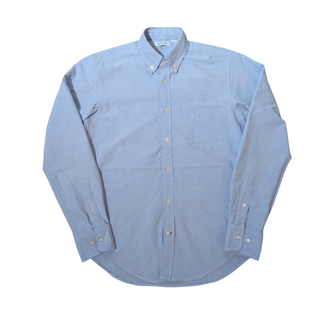 Gustin #1018 Men's Japan Supima® Oxford Classic Blue sz M Slim Fit Cotton